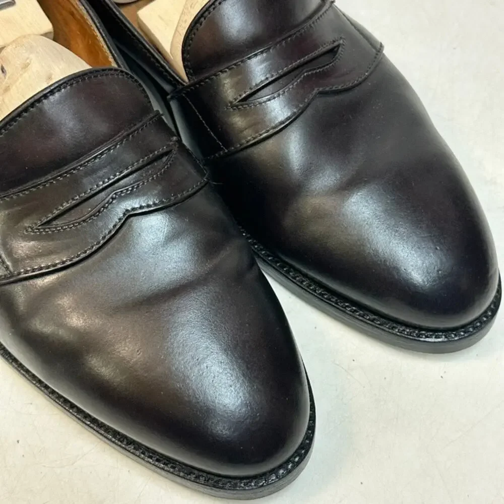 FULLY RESOLED Alden x OSCC 0329 Color 8 Shell Cordovan Penny Loafer RARE 12 USA